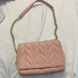 Kate Spade Blush Quilted Chain Shoulder Bag